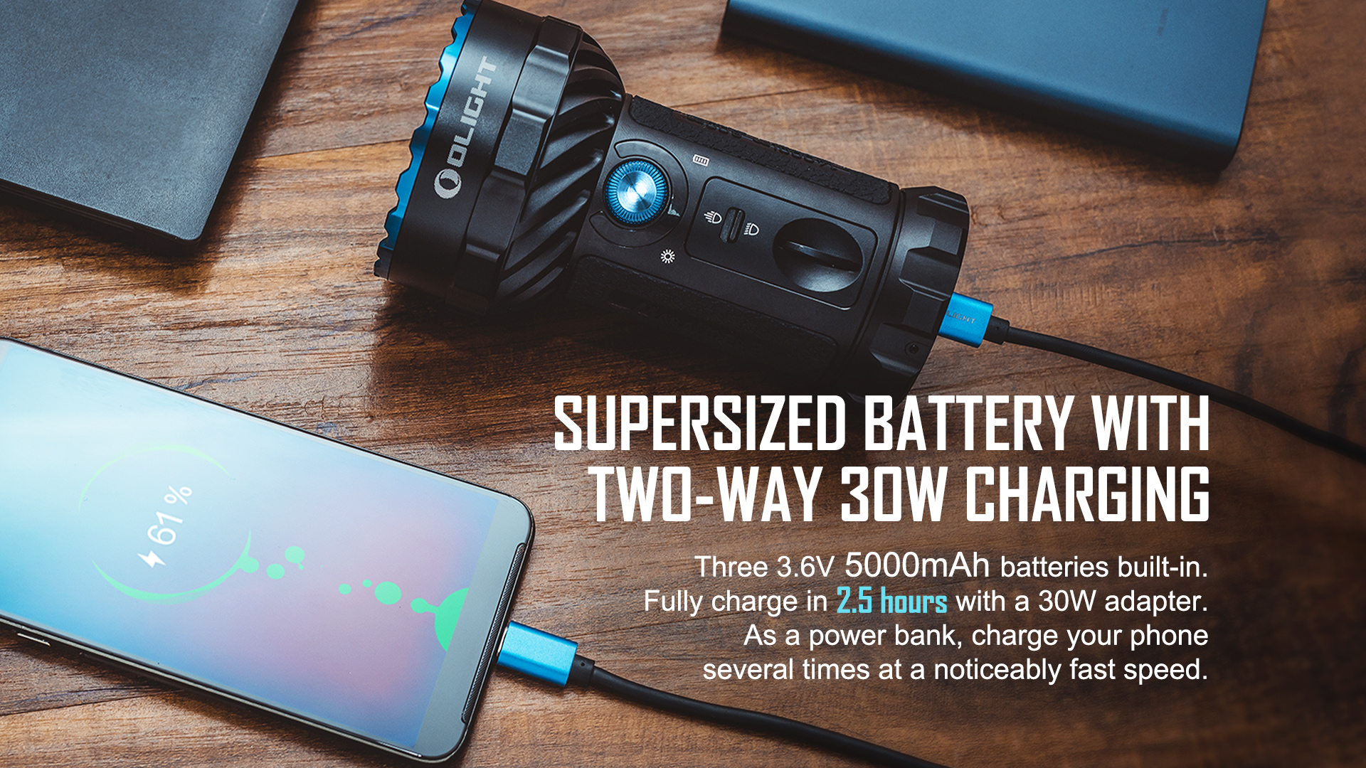 Olight Marauder 2 14000 Lumen Long Throw Rechargeable